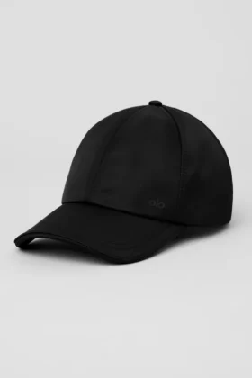 Gorra de satén para el tiempo libre - Negra