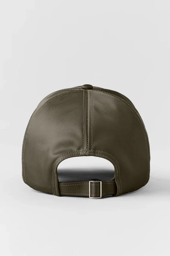 Gorra «Off-Duty» de satén - Olivo