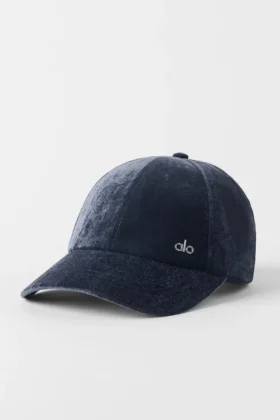Gorra «Off-Duty» de terciopelo - Azul marino
