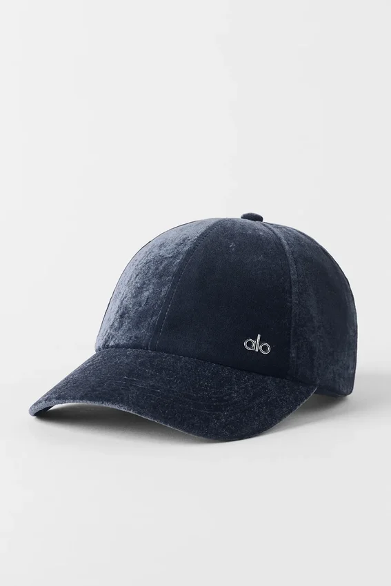 Gorra «Off-Duty» de terciopelo - Azul marino