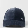 Gorra «Off-Duty» de terciopelo - Azul marino