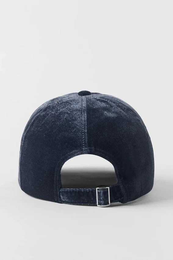 Gorra «Off-Duty» de terciopelo - Azul marino