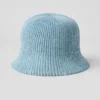 Gorro cloche de punto vaquero - Azul celeste/Azul celeste oscuro