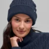 Gorro de invierno «Winter Bliss» de punto trenzado - Azul marino