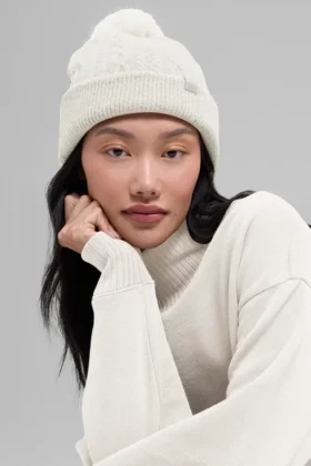 Gorro de punto trenzado «Winter Bliss» - Marfil