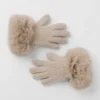 Guantes de cachemira Courchevel - Grano de avena jaspeado