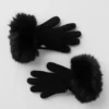 Guantes de cachemira Courchevel - Negro