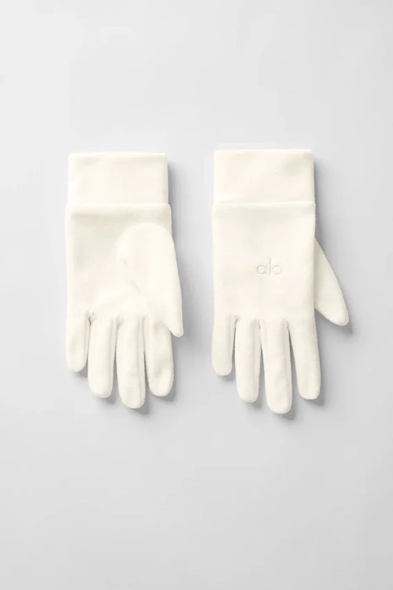 Guantes de forro polar de alto rendimiento - Marfil/Marfil