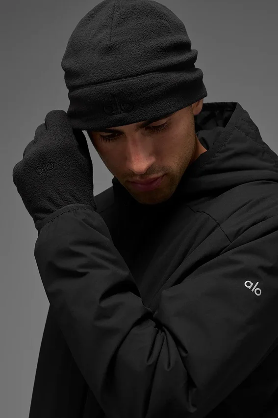 Guantes de forro polar de alto rendimiento - Negro/Negro