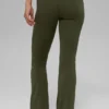 High-Waist 7/8 Bootcut Leggings — Verde oliva