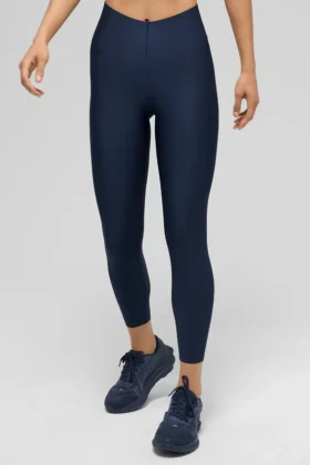 High-Waist 7/8 Leggings «Airlift Strength» - Azul marino