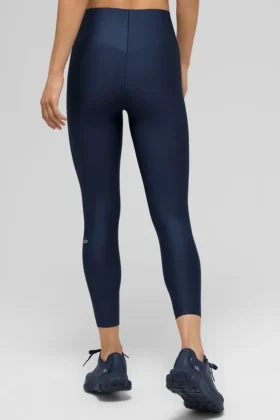 High-Waist 7/8 Leggings «Airlift Strength» – Azul marino