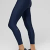 High-Waist 7/8 Leggings «Airlift Strength» - Azul marino