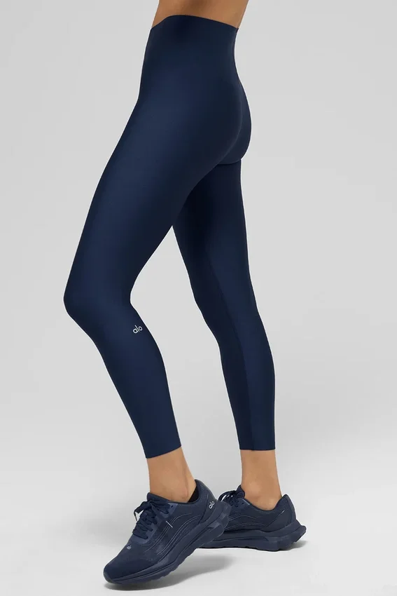 High-Waist 7/8 Leggings «Airlift Strength» - Azul marino