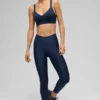 High-Waist 7/8 Leggings «Airlift Strength» - Azul marino