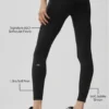 High-Waist 7/8 Leggings Alo Softsculpt - Negro