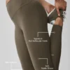 High-Waist 7/8 Leggings Alo Softsculpt - Olive Tree