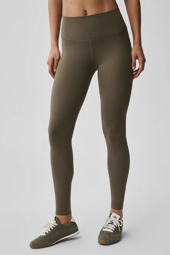 High-Waist 7/8 Leggings Alo Softsculpt - Olive Tree