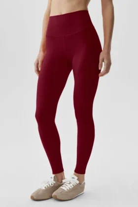 High-Waist 7/8 Leggings Alo Softsculpt - Rojo Summer Romance