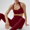 High-Waist 7/8 Leggings Alo Softsculpt - Rojo Summer Romance