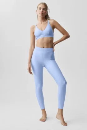 High-Waist 7/8 Line up Leggings de Airlift - Azul Provenza claro