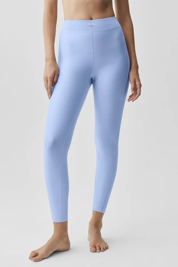 High-Waist 7/8 Line up Leggings de Airlift - Azul Provenza claro