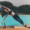 High-Waist Airbrush 7/8 «Better Together» - Azul marino/Blanco
