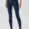 High-Waist Airbrush 7/8 «Better Together» - Azul marino/Blanco