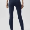 High-Waist Airbrush 7/8 «Better Together» - Azul marino/Blanco