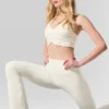 High-Waist Airbrush 7/8 Bootcut Legging — Marfil