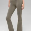 High-Waist Airbrush 7/8 Bootcut Leggings - Cacao claro