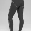 High-Waist Airbrush 7/8 «Heart Throb» Leggings — Antracita/Blanco