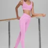 High-Waist Airbrush 7/8 «Heart Throb» - Rosa Candy Heart/Blanco