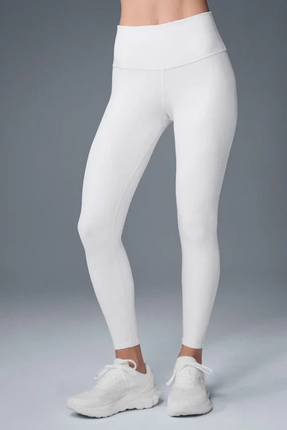 High-Waist Airbrush Airbrush Legging 7/8 - Blanco