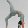 High-Waist Airbrush Airbrush Legging 7/8 - Gris lunar