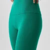High-Waist Airbrush Capri de 16" - Emerald Isle