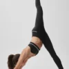 High-Waist Airbrush Fast Track Legging – Negro/Blanco