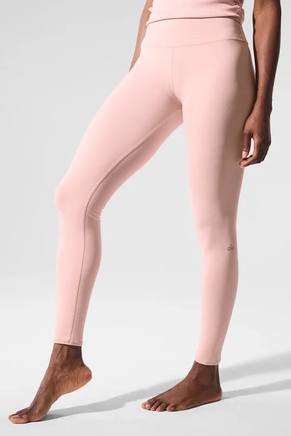 High-Waist Airbrush Legging 7/8 - Cuarzo rosa