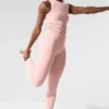 High-Waist Airbrush Legging 7/8 - Cuarzo rosa