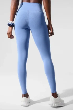 High-Waist Airbrush Legging – Azul cristalino