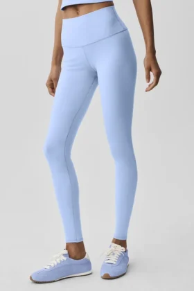 High-Waist Airbrush Legging – Azul Provenza claro