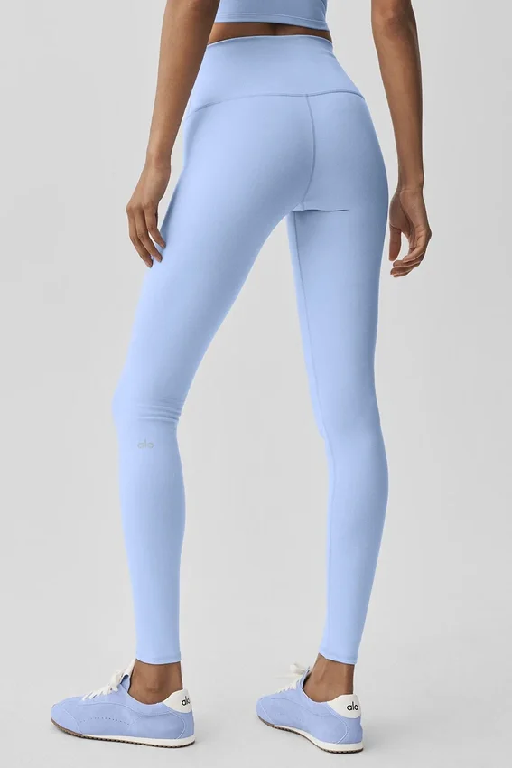 High-Waist Airbrush Legging - Azul Provenza claro