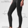 High-Waist Airbrush Legging de largo 7/8 - Negro