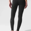 High-Waist Airbrush Legging de largo 7/8 - Negro
