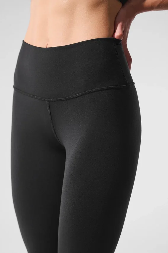 High-Waist Airbrush Legging de largo 7/8 - Negro