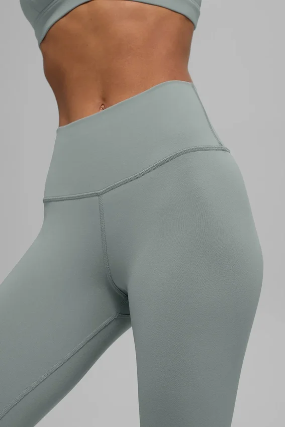 High-Waist Airbrush Legging - Gris lunar
