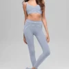 High-Waist Airbrush Legging «Heart Throb» con estampado aerografiado - Winter Frost/Blanco