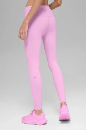 High-Waist Airbrush Legging – Rosa Candy Heart