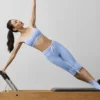High-Waist Airbrush Race Pace Capri – Azul Provenza claro/Blanco