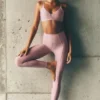 High-Waist Airlift 7/8 Fine Line Legging - Rosa vintage